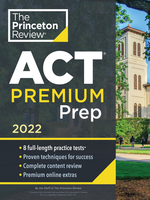 Cover image for Princeton Review ACT Premium Prep, 2022